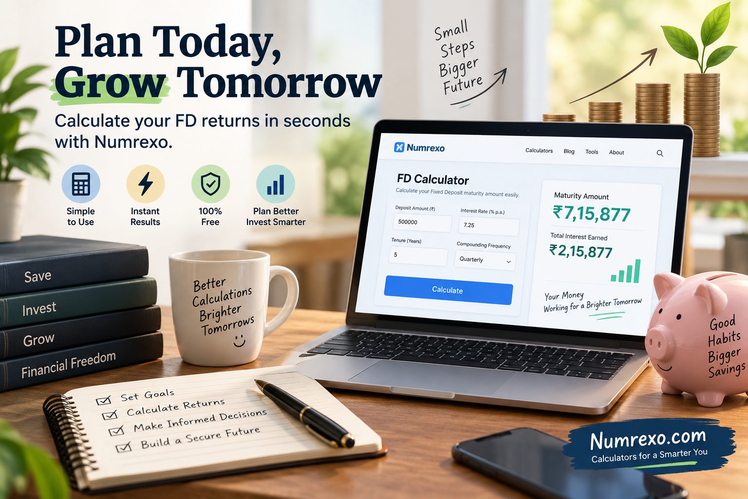 FD Calculator – Calculate Fixed Deposit Interest & Maturity Amount