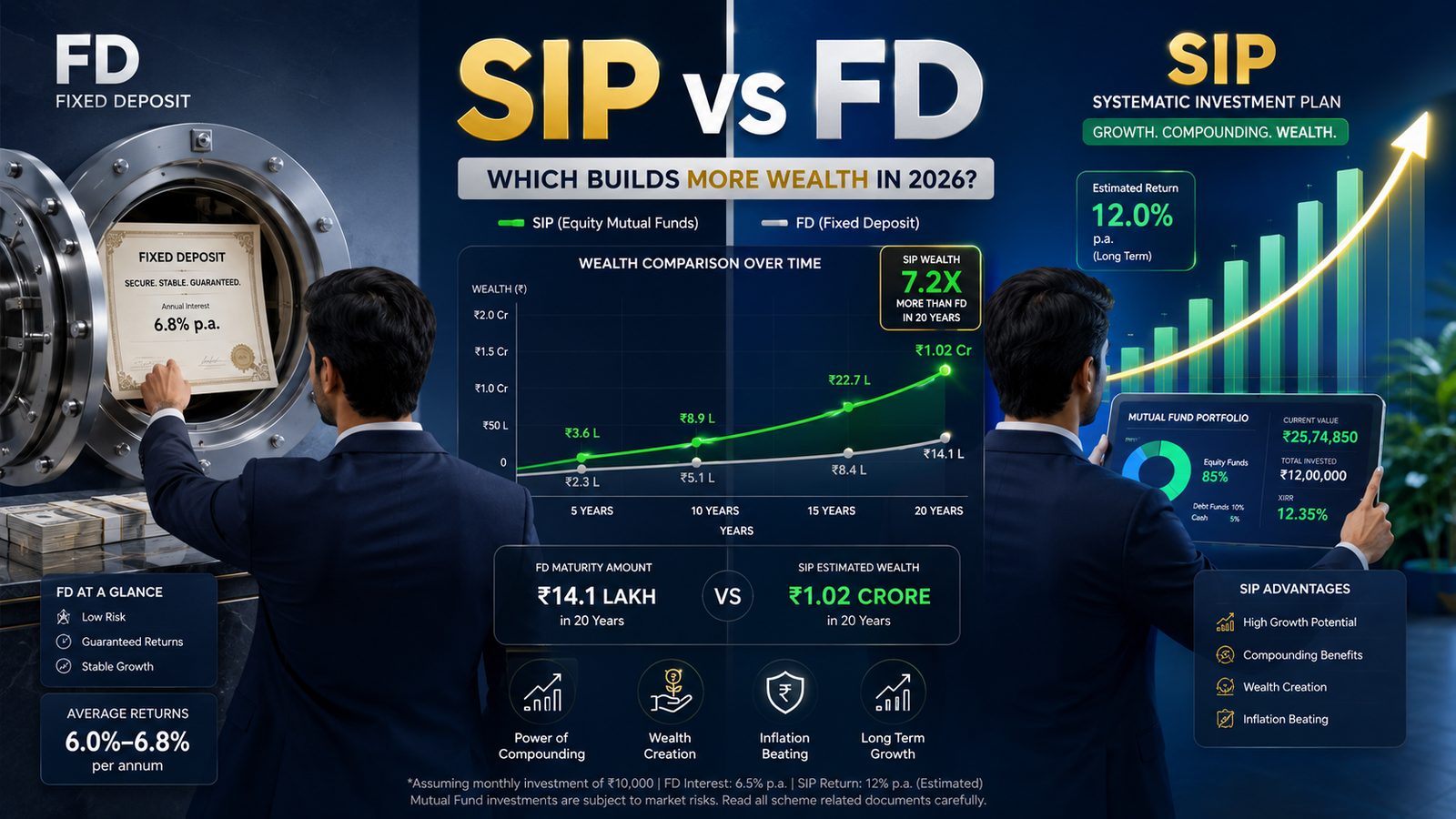 SIP vs FD: Which Builds More Wealth in 2026?